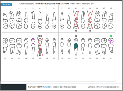 App screenshot DentisCore